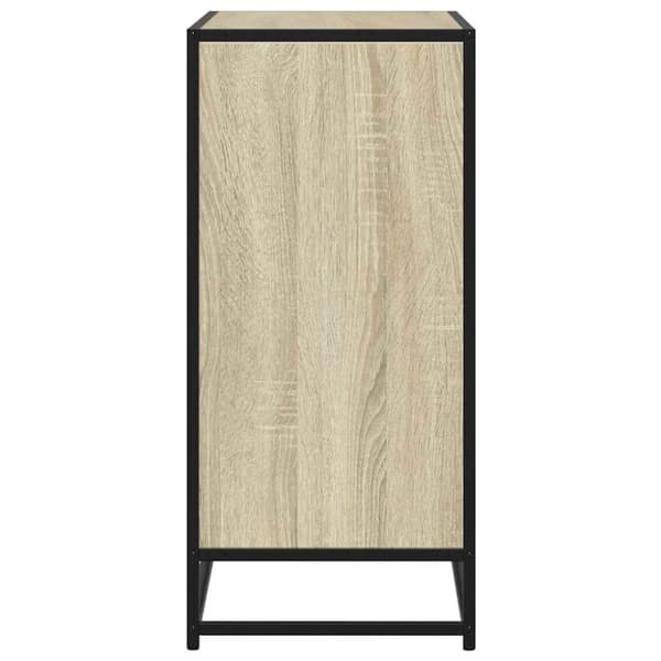 Skänk sonoma-ek 68x35x76 cm konstruerat trä och metall