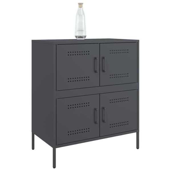 Skänk antracit 68x39x79 cm stål