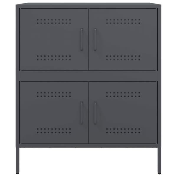 Skänk antracit 68x39x79 cm stål