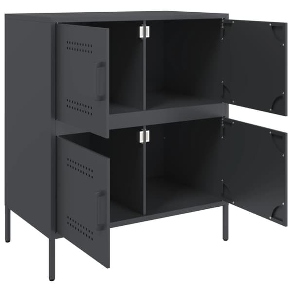 Skänk antracit 68x39x79 cm stål