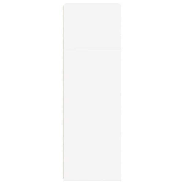 Högskåp vit 40x41x124 cm konstruerat trä