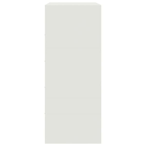 Högskåp vit 67x39x95 cm stål