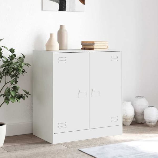 Skänk vit 67x39x73 cm stål