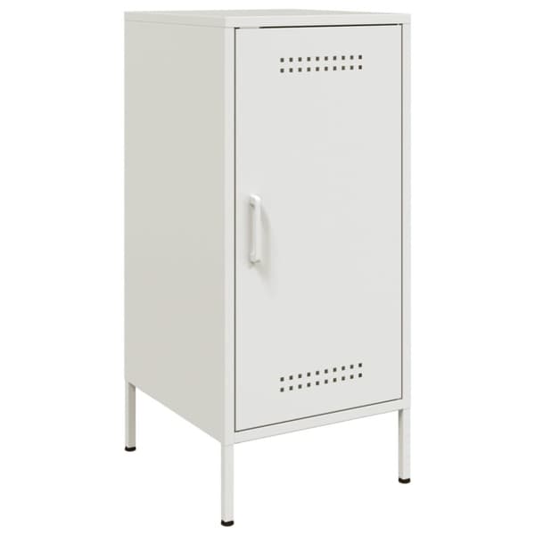 Skåp 2 st vit 36x39x79 cm stål