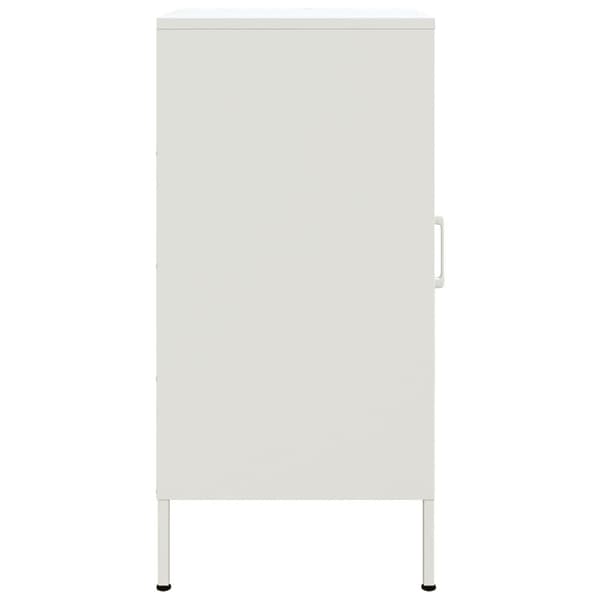 Skåp 2 st vit 36x39x79 cm stål