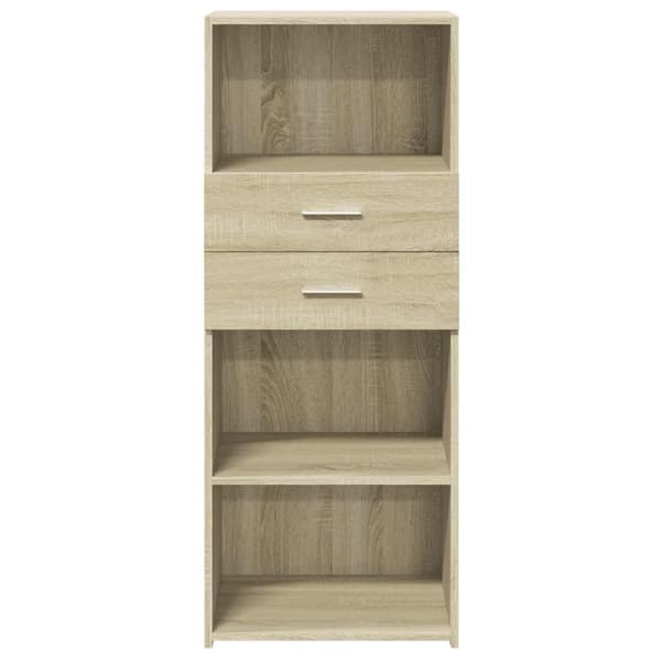 Högskåp sonoma-ek 50x42,5x124 cm konstruerat trä