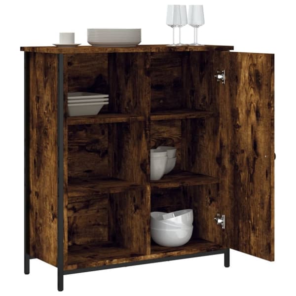Skänk brun ek 70x30x80 cm konstruerat trä
