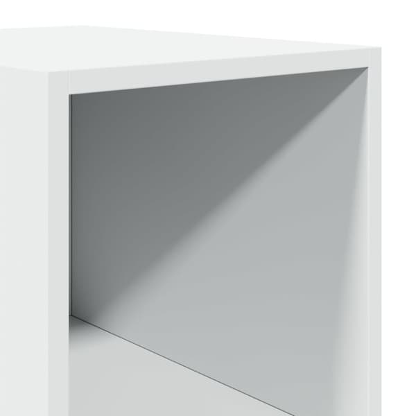 Högskåp vit 30x41x185 cm konstruerat trä