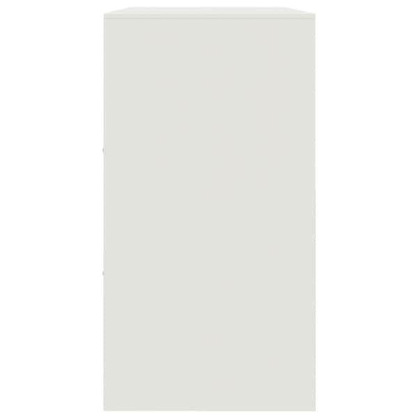 Skänk vit 99x39x73 cm stål