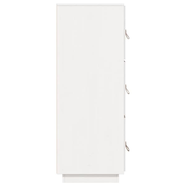 Vitrinskåp vit 34x40x108,5 cm massiv furu
