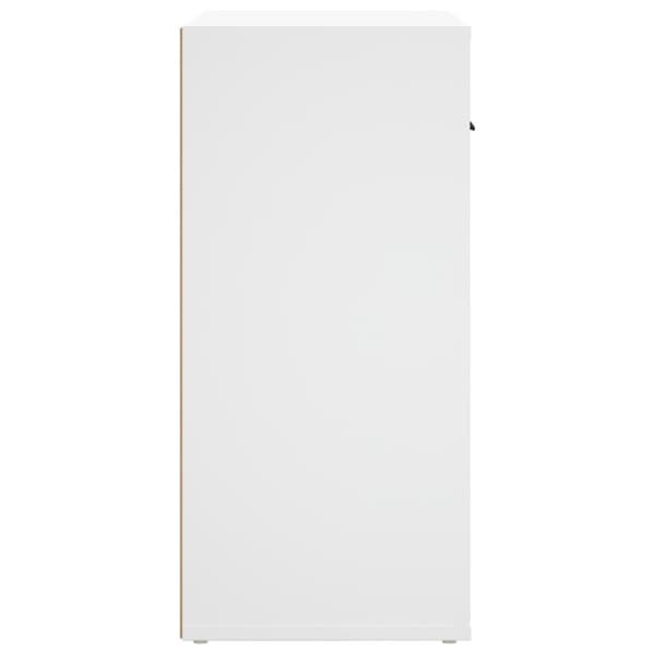 Skänk vit 80x33x70 cm konstruerat trä
