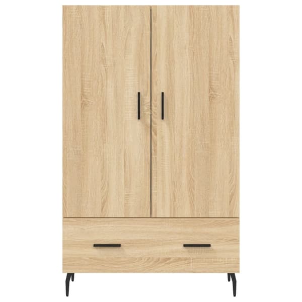 Högskåp sonoma-ek 69,5x31x115 cm konstruerat trä