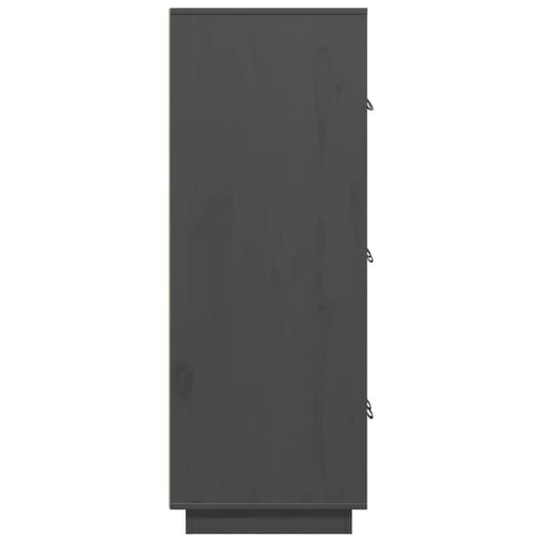 Skåp grå 67x40x108,5 cm massiv furu