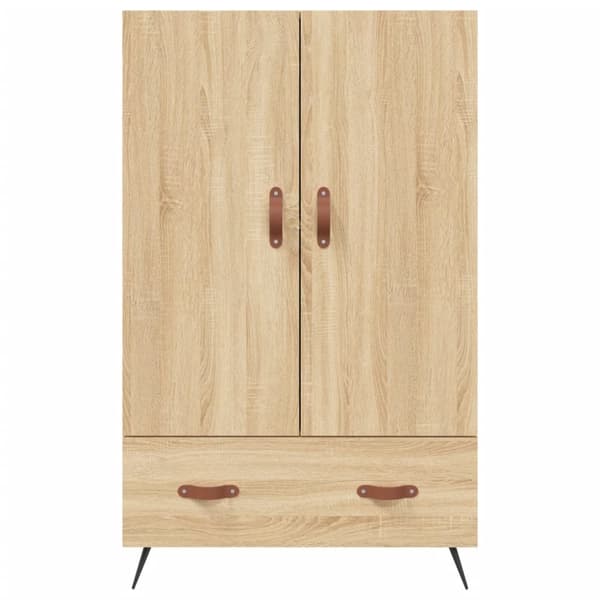 Högskåp sonoma-ek 69,5x31x115 cm konstruerat trä
