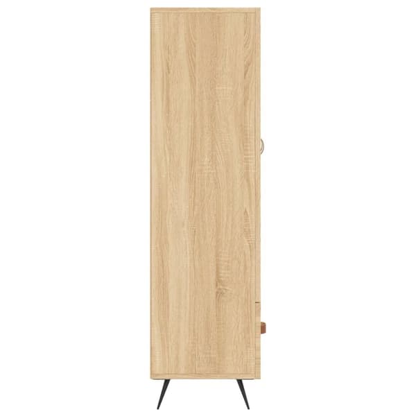 Högskåp sonoma-ek 69,5x31x115 cm konstruerat trä