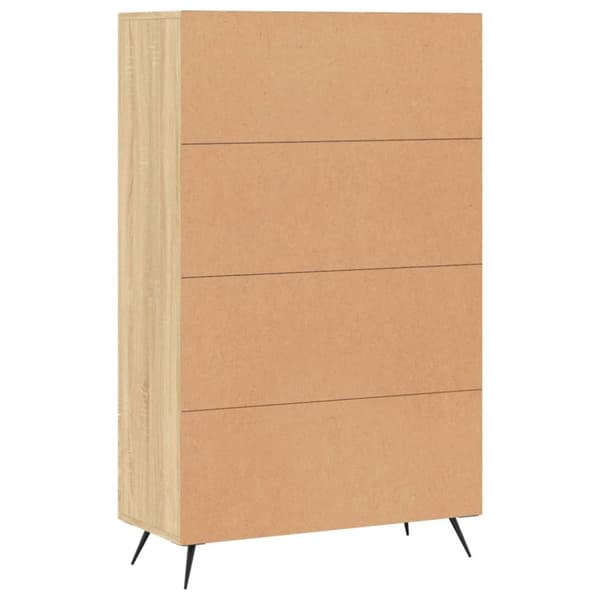 Högskåp sonoma-ek 69,5x31x115 cm konstruerat trä