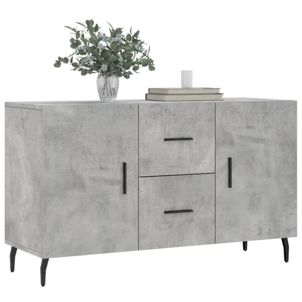 Skänk betonggrå 100x36x60 cm konstruerat trä