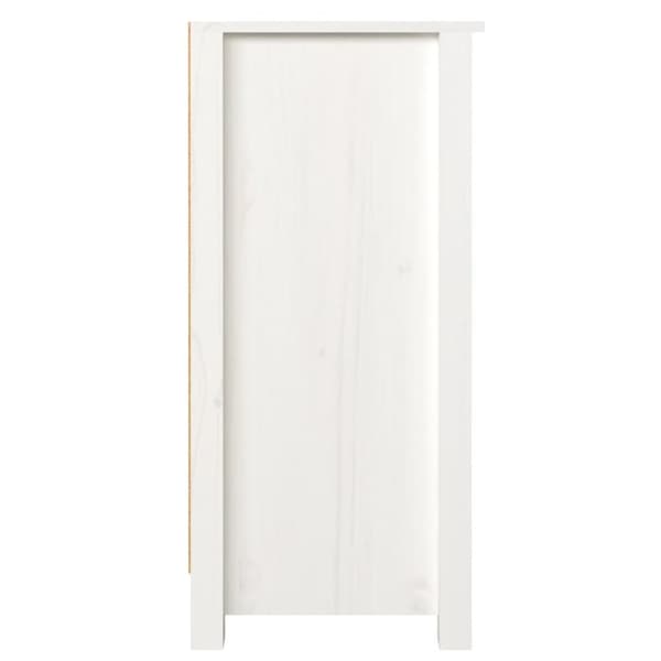 Skänk vit 100x35x74 cm massiv furu