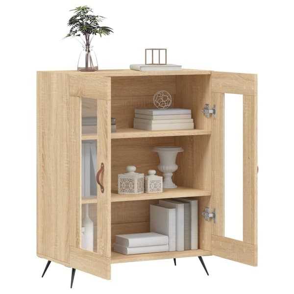 Skänk sonoma-ek 69,5x34x90 cm konstruerat trä