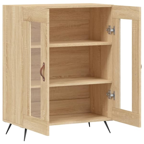 Skänk sonoma-ek 69,5x34x90 cm konstruerat trä