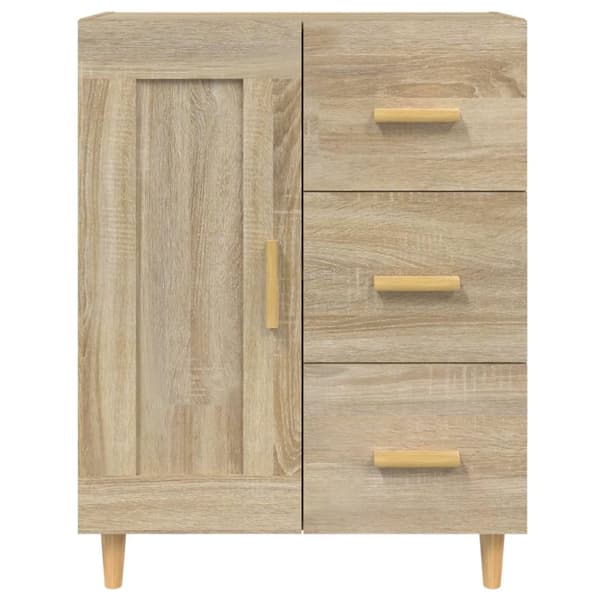 Skänk sonoma-ek 69,5x34x90 cm konstruerat trä
