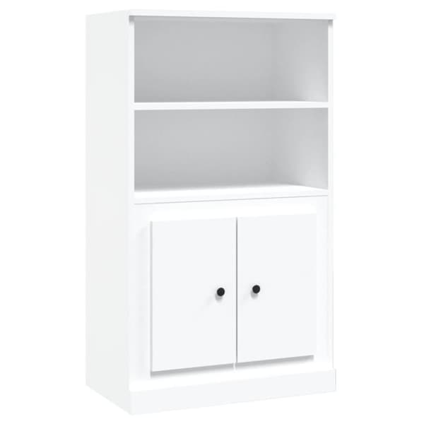 Högskåp vit 60x35,5x103,5 cm konstruerat trä