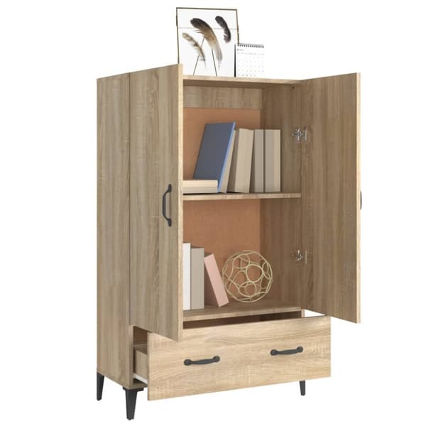 Skåp Sonoma-ek 70x31x115 cm konstruerat trä