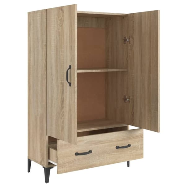 Skåp Sonoma-ek 70x31x115 cm konstruerat trä