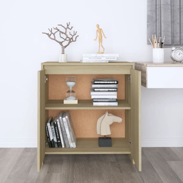 Skänk sonoma-ek 70x41x75 cm konstruerat trä