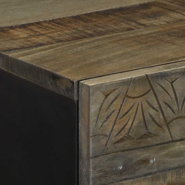 Högskåp 40x33x110 cm massivt mangoträ