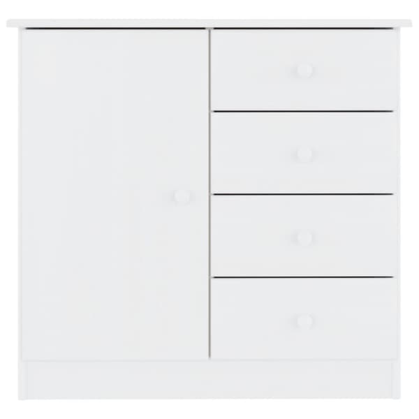 Skänk ALTA vit 77x35x73 cm massiv furu