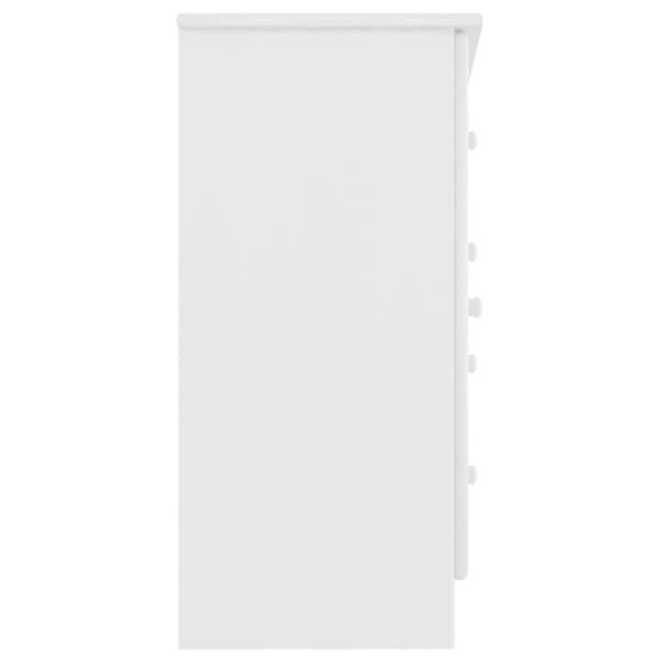 Skänk ALTA vit 77x35x73 cm massiv furu