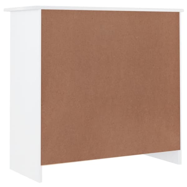 Skänk ALTA vit 77x35x73 cm massiv furu