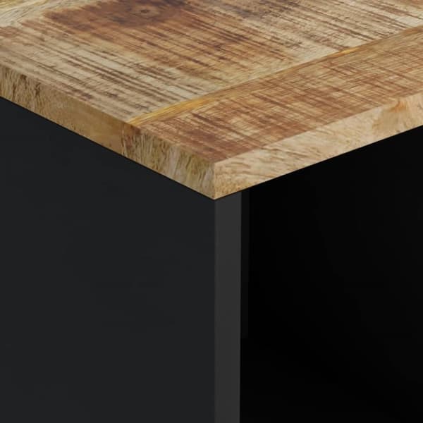 Skänk med 2 dörrar 80x33x75 cm massivt mangoträ