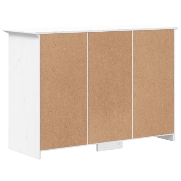 Skänk BODO vit 115,5x44x80 cm massiv furu