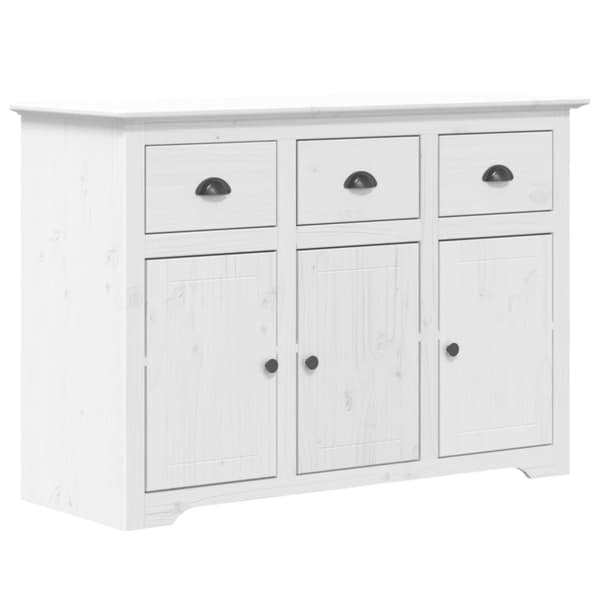 Skänk BODO vit 115,5x44x80 cm massiv furu