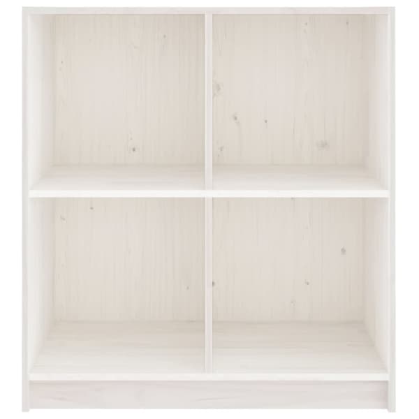 Skänk vit 70x33x76 cm massiv furu