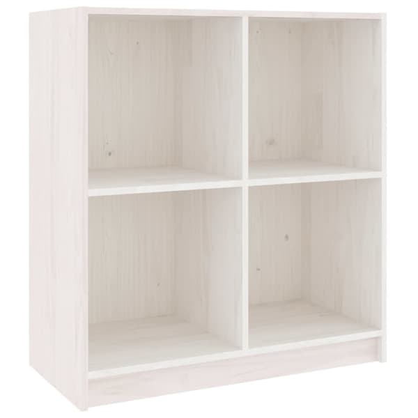 Skänk vit 70x33x76 cm massiv furu