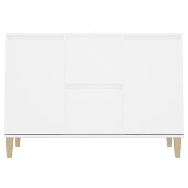 Skänk vit 101x35x70 cm konstruerat trä