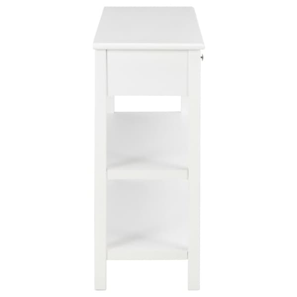 Skänk vit 110x35x80 cm MDF