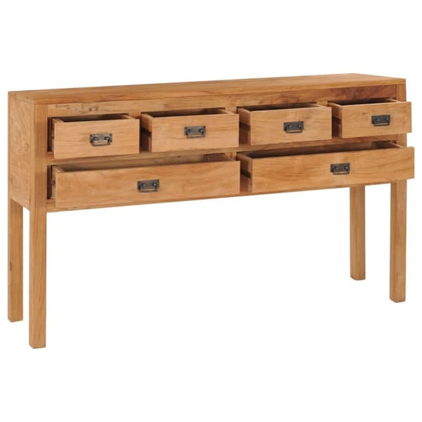 Skänk 125x30x75 cm massiv teak