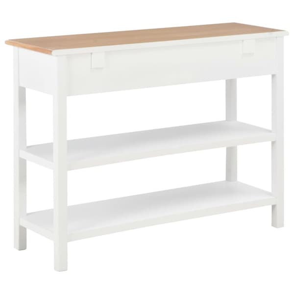 Skänk vit 110x35x80 cm MDF