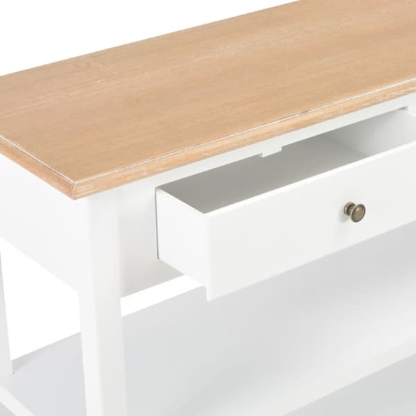 Skänk vit 110x35x80 cm MDF