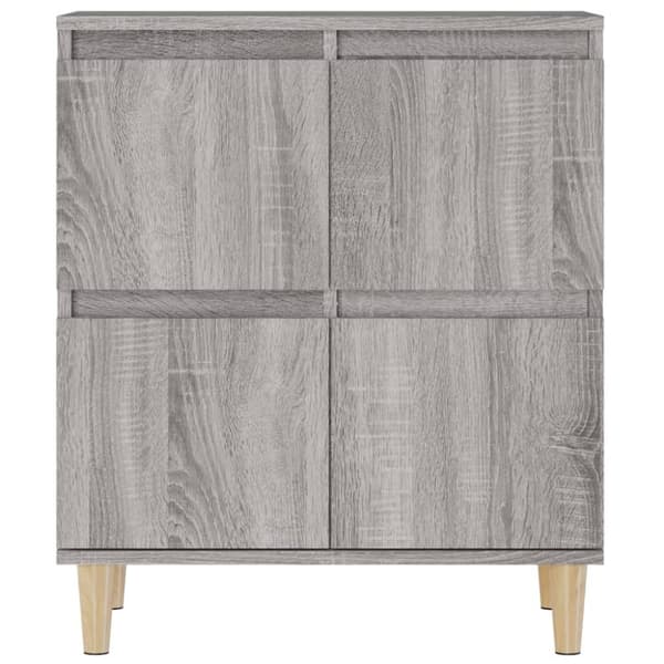 Skänk 2 st grå sonoma 60x35x70 cm konstruerat trä