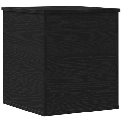 Förvaringslåda i svart ek 40x42x46 cm i ingenjörsträ