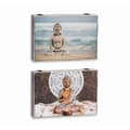 Miniatyrbilde 1 av 2: Deksel DKD Home Decor Buddha Teller 46,5 x 6 x 31,5 cm 2 enheter Tre MDF