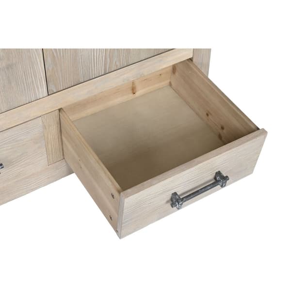 Skab Home ESPRIT Natur Træ 108 x 55 x 200 cm