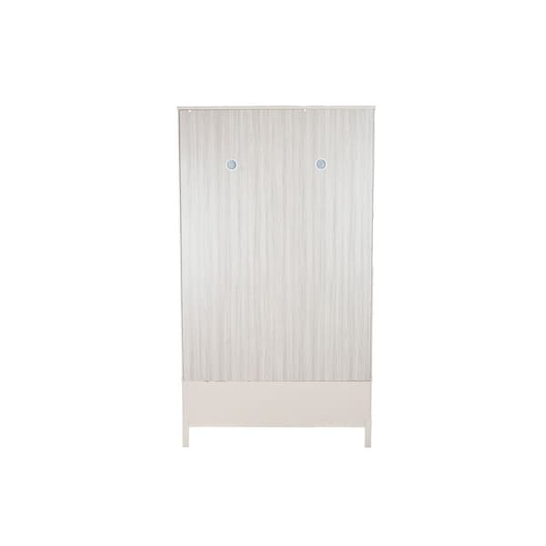 Skab Home ESPRIT Lysegrå Metal Træ MDF