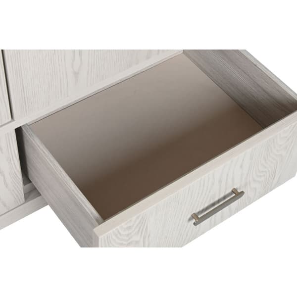 Skab Home ESPRIT Lysegrå Metal Træ MDF