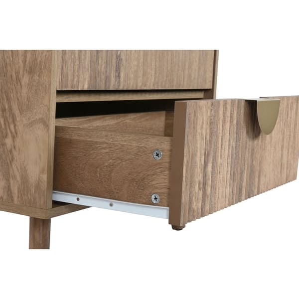 Kaappi Home ESPRIT Ruskea Kullattu Puu Puu MDF 60 x 40 x 110 cm